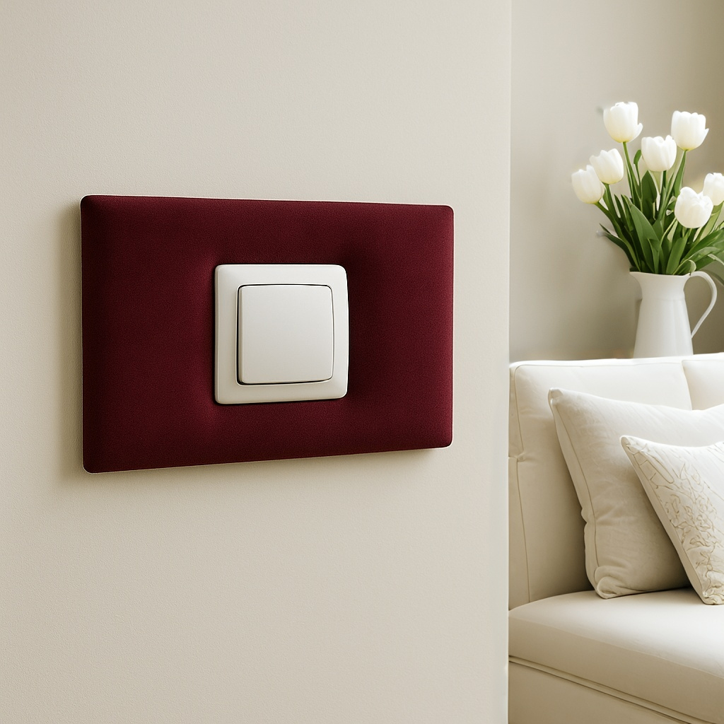 Panel tapicerowany na włącznik światła